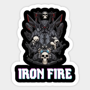 Iron Fire Sticker